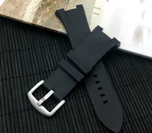 Top quality nature rubber silicone watchband for Armani For AX1803 AX1802 watch band strap belt stainless buckle 22mm logo on