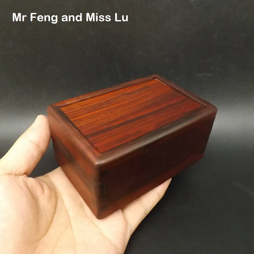 

10.5 cm Magic Box Puzzle With Special Mechanism Game Brain Teaser Toy Mahogany Wood Box Collection Secret Box