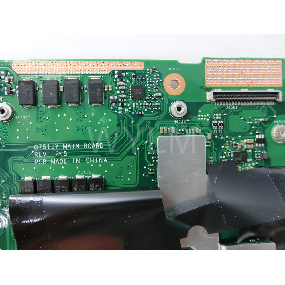 G751JY MAIN_BD._ 0M/I7 4860HQ/AS GeForce GTX980M 4GB Материнская плата ASUS G751J материнская для ноутбука HM86