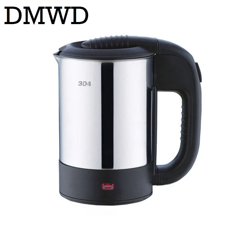

DMWD Dual Voltage Travel electric Heating Kettle MINI teapot cup water heater Portable stainless steel tea pot boiler 110V-230V
