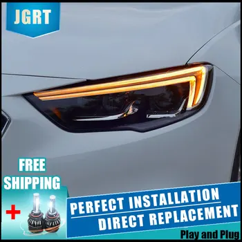 

2PCS LED Headlights For Buick Regal 2018-2019 Car Led Lights Double Xenon Lens Car Accessories Daytime Running Lights Fog Light