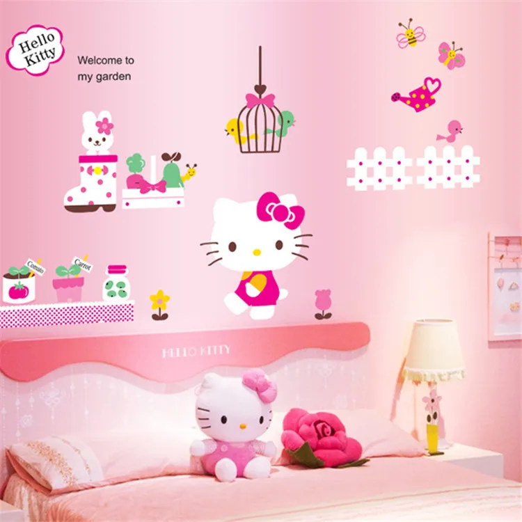 Cartoon Decorative Wallpaper Stickers DIY Decals Glass Wall Decoration