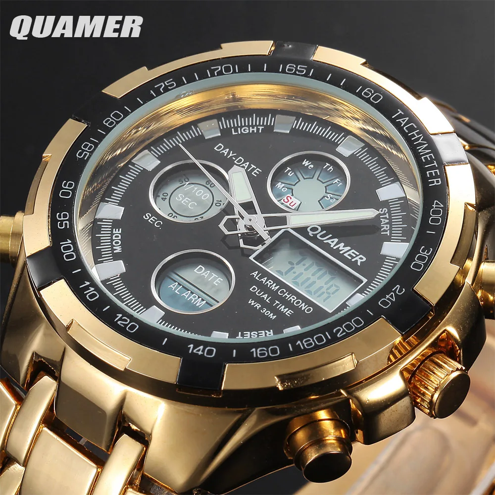 2018 Military Watches Men Luxury Brand Full steel Watch Sports Quartz ...