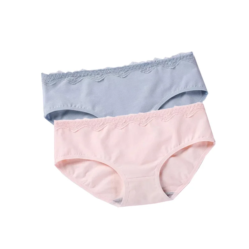 

DEWVKV Cotton Female Underwear Briefs Women's Sexy Lace Panties solid Women Low-rise Underwear Hot Sale Panties women's GBQ