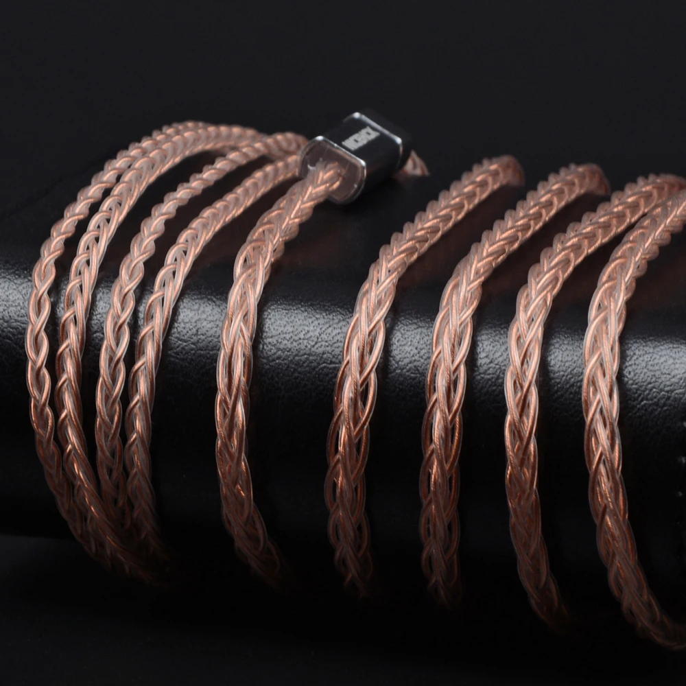 Nicehck MMCX/2Pin разъем 4 4/3 5/2 5 мм сбалансированный 8 ядро чистый Медь кабель для SE846