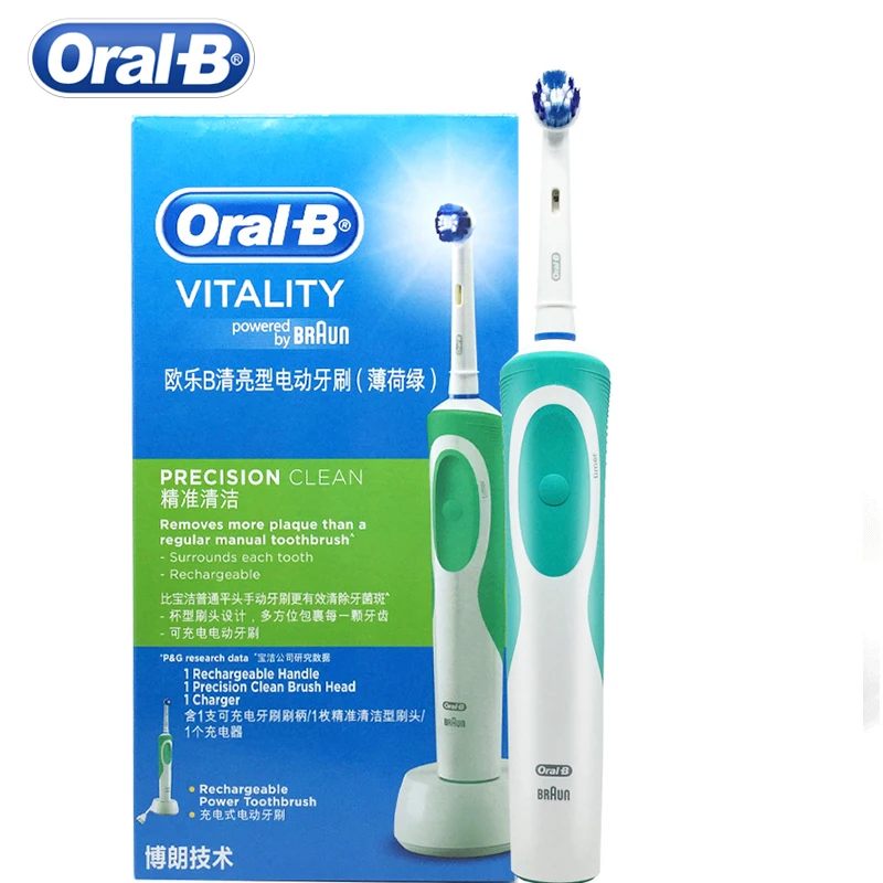 Электрическая зубная щетка Braun Oral B D12 в подарочной коробке вращающаяся