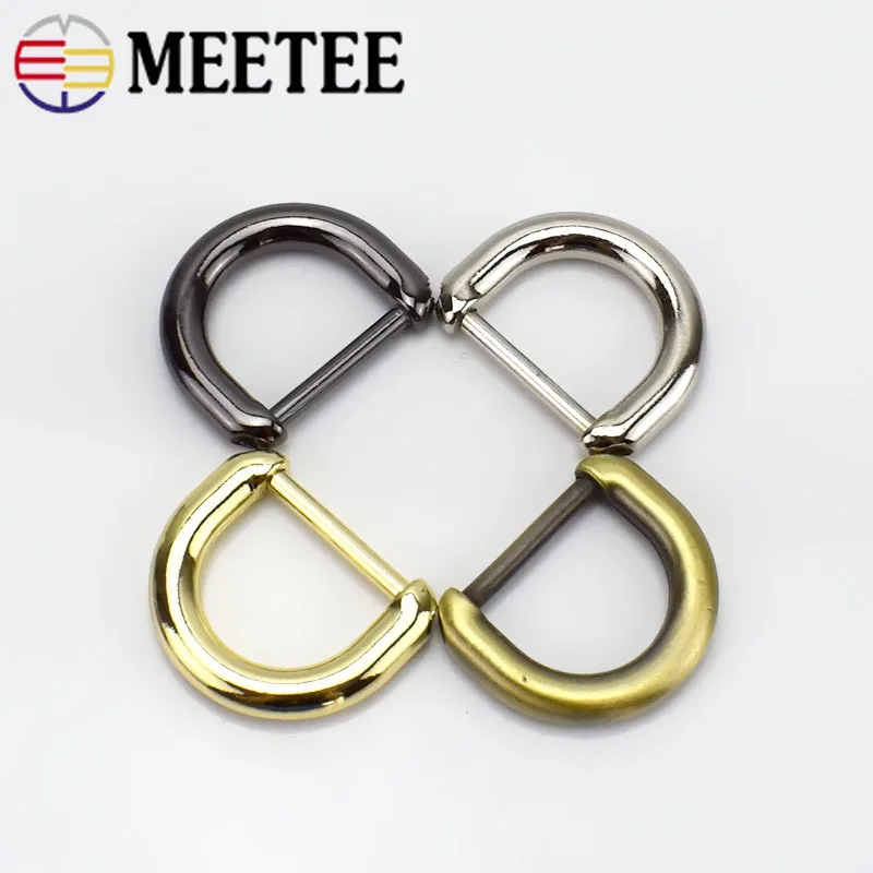 10Pcs D Ring Belt Hook Buckles Screw 20mm Metal Bags Dee Clasp Handbag Strap Clips Handle Connector Hanger DIY Craft accessories | Дом и сад