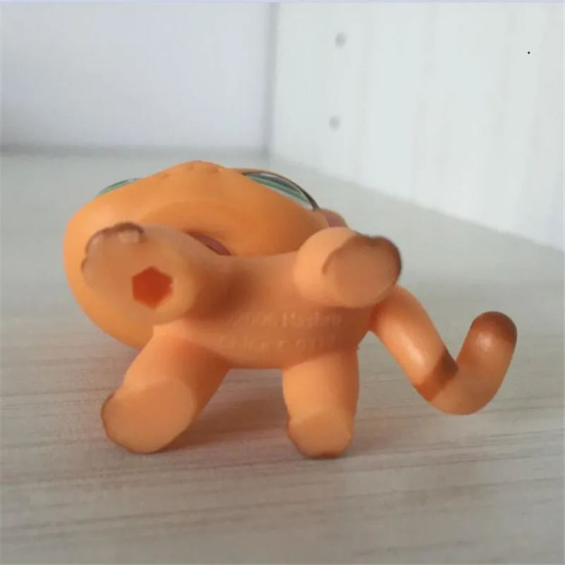 Pet Shop Lps Toys #852 Yellow Short Hair Cat Old Original Animal Collection Tan Spotted Leopard Kitty Girl Gift