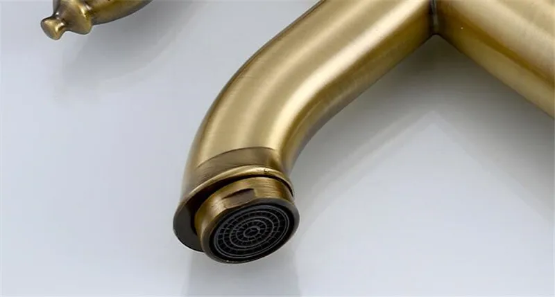 Одиночный золотой для раковины кран для раковины ванной кран с одной ручкой на бортике Туалет водопроводный кухонный кран для раковины
