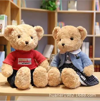 

Teddy Bear Plush Toys Sweater Bear 55CM Soft Stuffed Animals Cute Bear Plush Dolls For Baby Kids Christmas Gifts