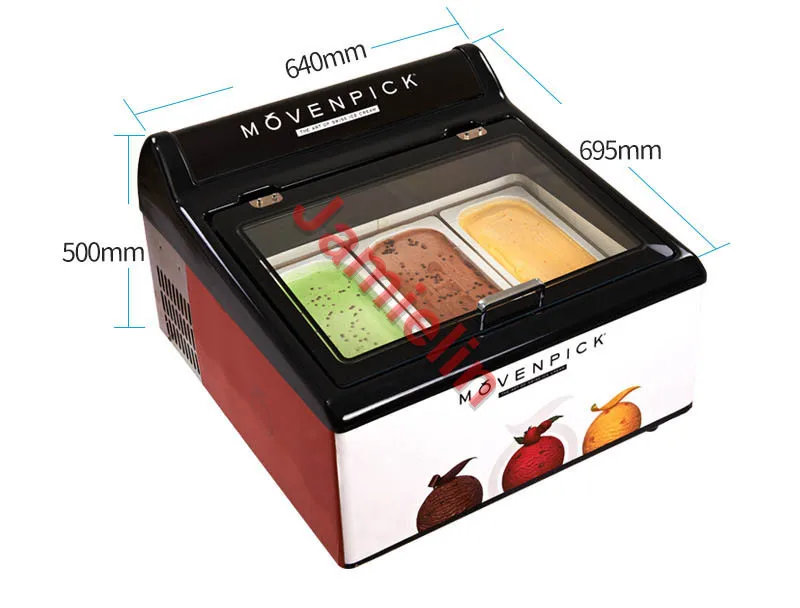 Dessert freezer size