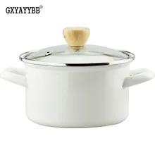 GXYAYYBB японский 16 см эмалированный суповый горшок антипригарная сковорода Антипригарная посуда для приготовления пищи универсальная кастрюля для газовой и индукционной плиты