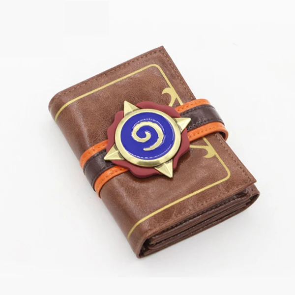 MSMO тисненая кожа Hearthstone Heroes of Warcraft карта кошелек посылка подарок - Цвет: With Buckle