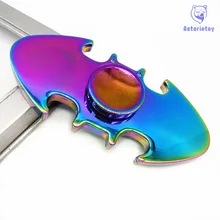 Алюминиевый сплав покрытие цветной палец Спиннер ручной Спиннер в виде Бэтмена быстрая игрушка с подшипниками Спиннер EDC