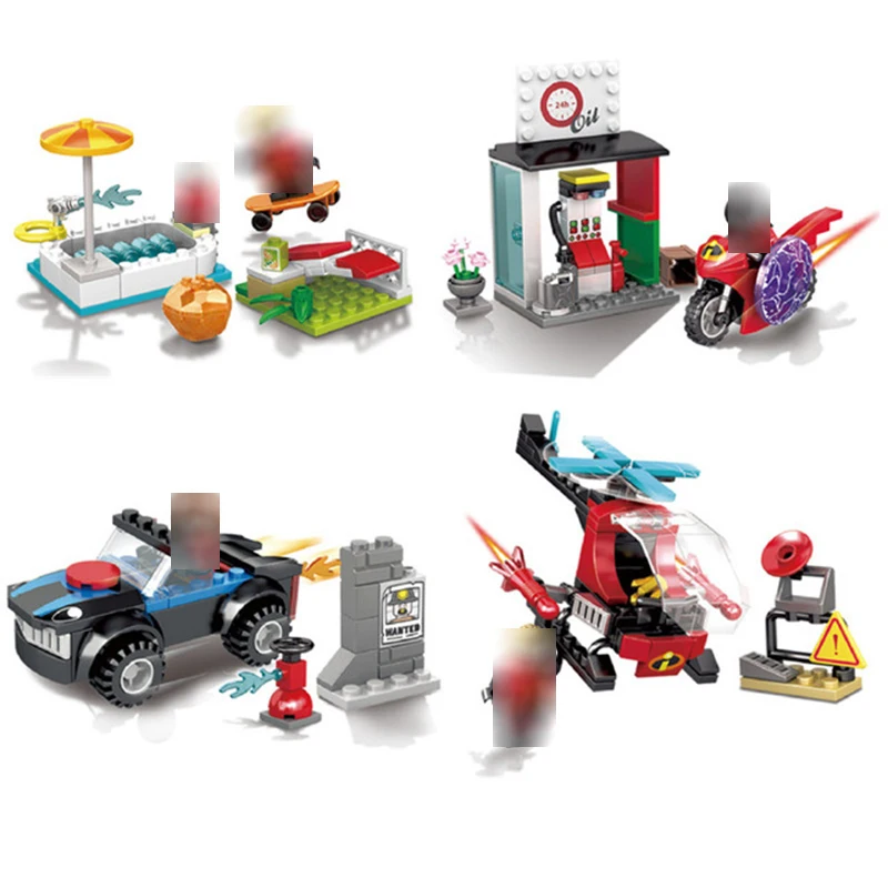 

Super Heroes Incredible Bob Parr Figures Creator Building Blocks Toys For Children Gifts Marvel