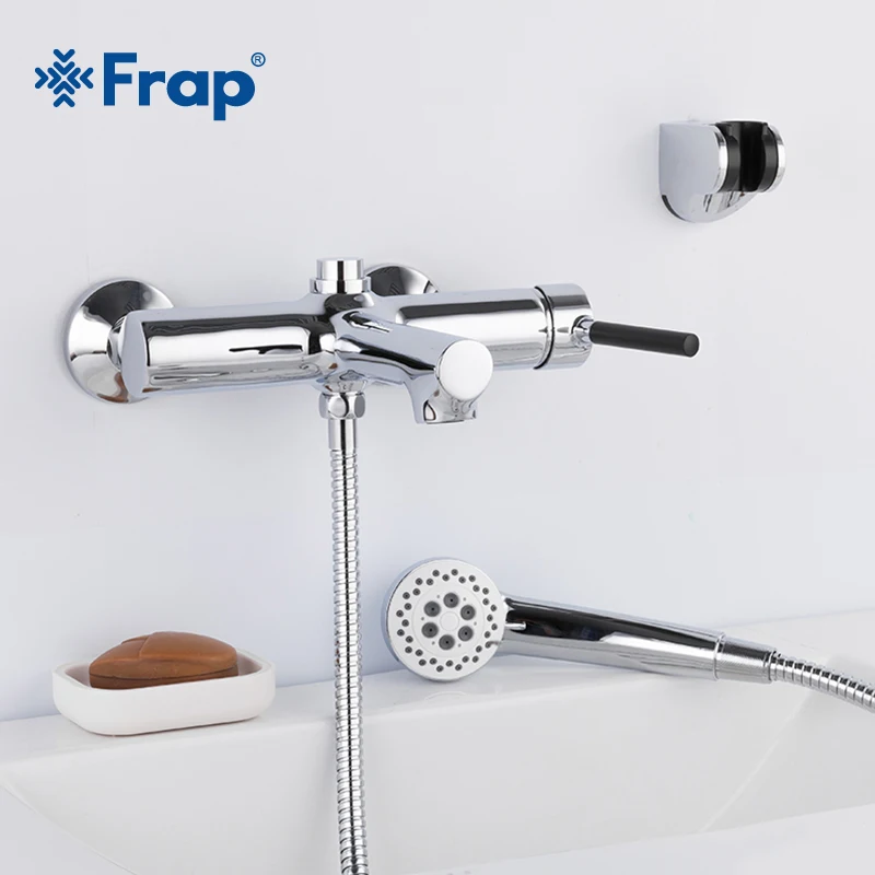 Настенный смеситель для ванной комнаты Frap холодной и горячей воды ванны