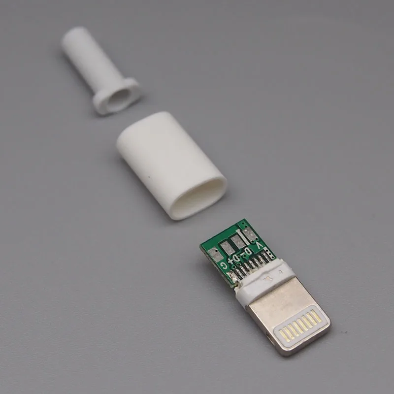 10 компл. lighting8P с чипом DIY тип сварочной проволоки штекер для iphone 5 6S кабель для передачи данных для мобильного телефона зарядное устройство