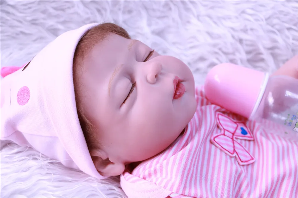 2" 55 см кукла из натурального силикона reborn спальный детская кукла «реборн» bonecas детские модные куклы Подарочные игрушки для сна