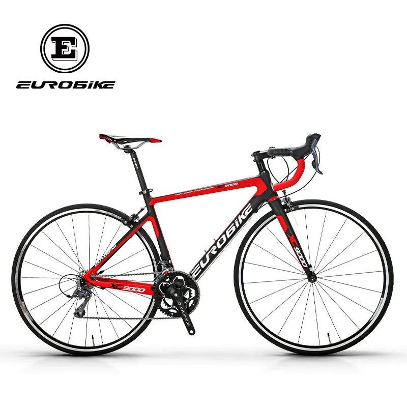Clearance EUROBIKE 700C Full Carbon Fiber 47cm Frame Complete Racing  Bicycle 16 Speed  Claris 2400 Gears  Road Bike 1