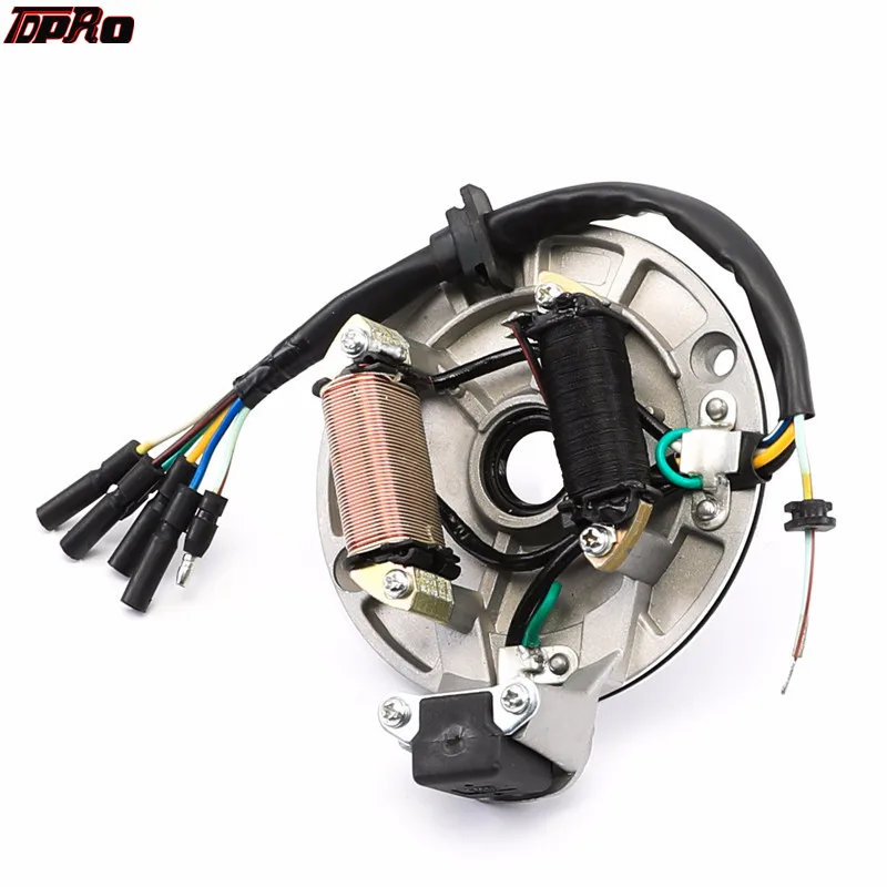 

90cc 110cc 125cc PIT DIRT BIKE STATOR PLATE PICKUP MAGNETO COIL ROTOR PITBIKE