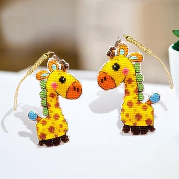

Needlework DIY Cross stitch Sets For Embroidery kit Giraffe Phone Cute Accessory cotton thread home Counted Cross-Stitching