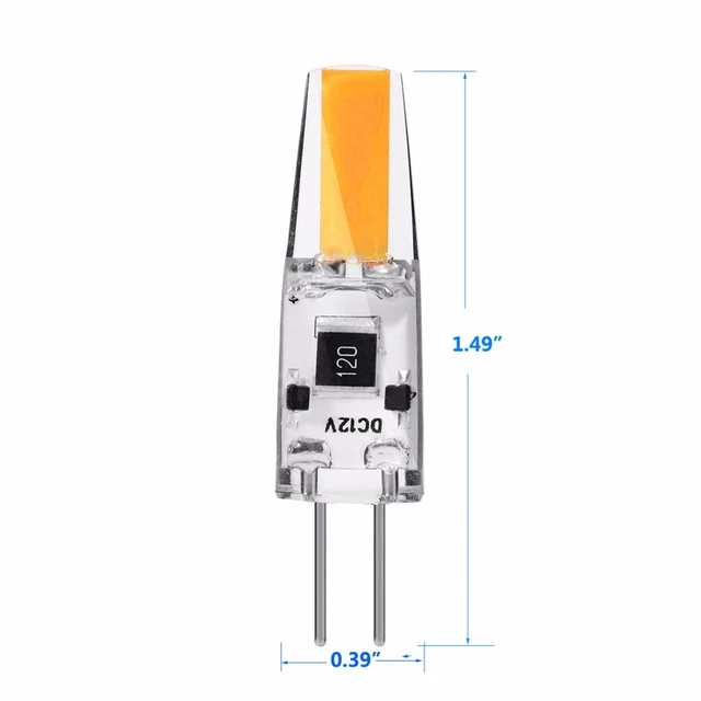 G4 LED Bulb Bi-Pin DC 12 Volt Landscape Light 2 Watt (Equivalent