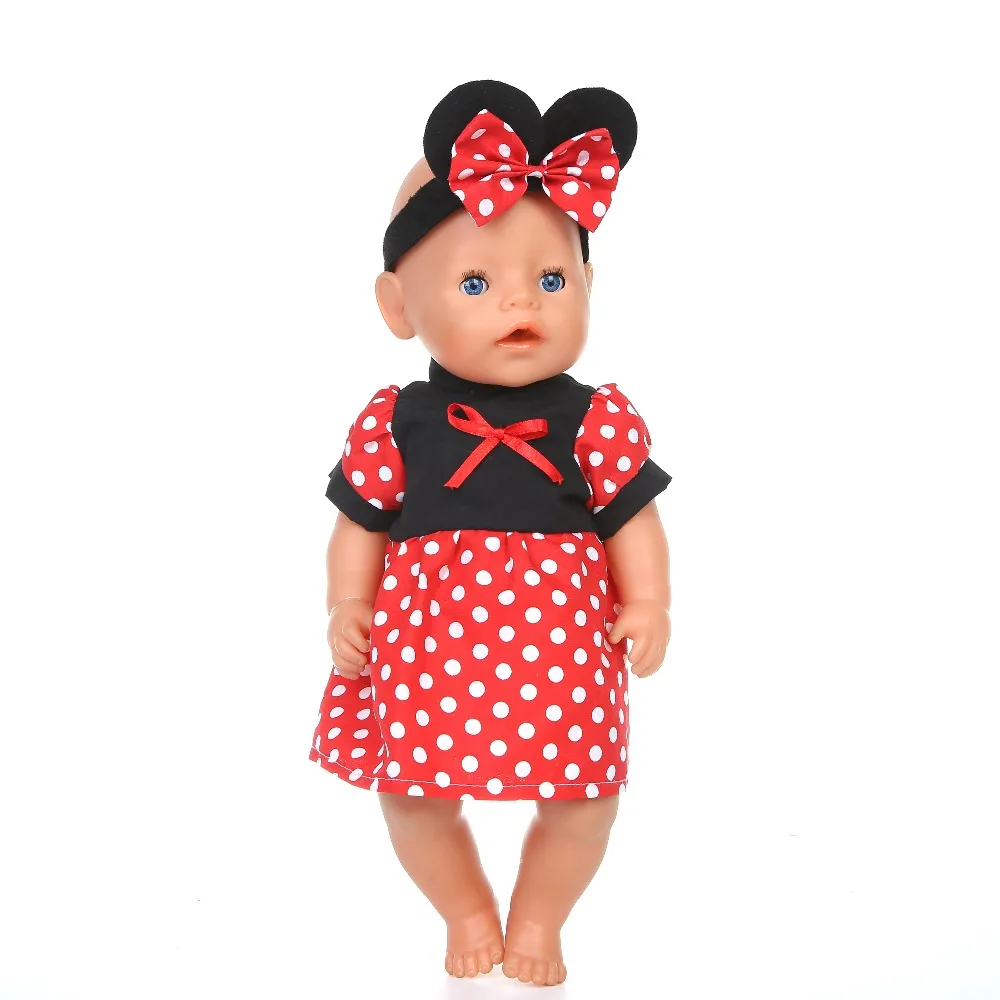 Baby New Born Doll Accessories 18 inch 43cm girl boy Doll Clothes Suit