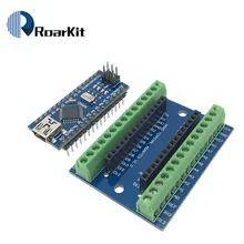 1 шт. NANO V3.0 3,0 контроллер клеммный адаптер плата расширения NANO IO Shield простая Плата расширения для Arduino AVR ATMEGA328P