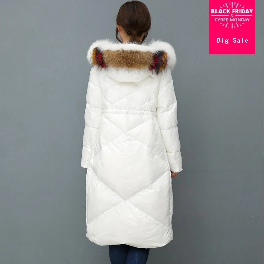 90 Duck Down Jacket 2020 Winter Women's New Luxury Long Thicked