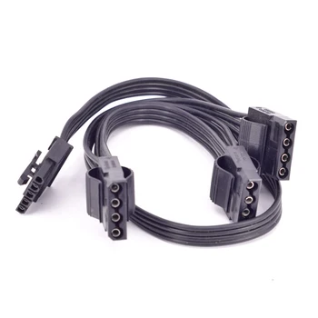 

5 Pin to 3 Port Peripheral 4 Pin Molex IDE Power Supply Cable for Cooler Master Silent Pro Hybrid 1300W 1050W 850W