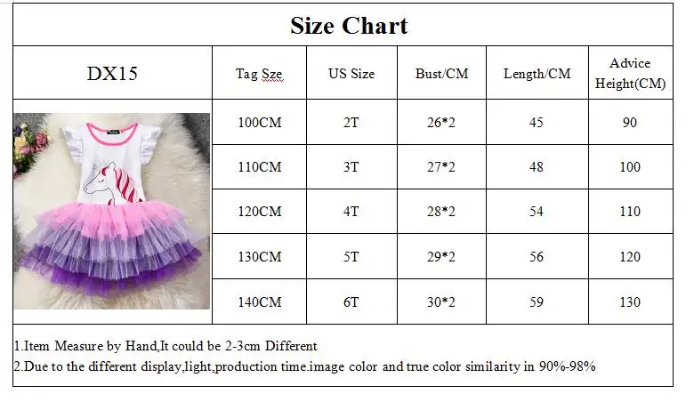 DX15-SIZE CHART