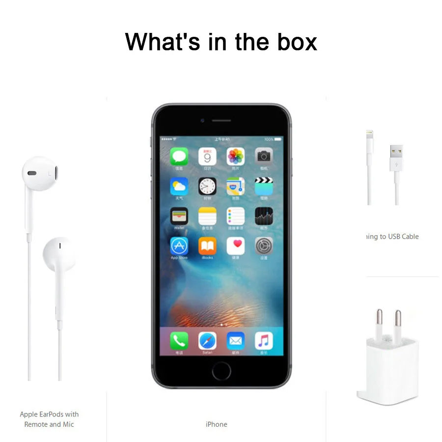 Apple iPhone 6S, 2 Гб ОЗУ, 16 ГБ, 64 ГБ, 128 Гб ПЗУ, 4,7 дюймов, iOS, двухъядерный, МП камера, отпечаток пальца, разблокирован, 4G LTE, мобильный телефон