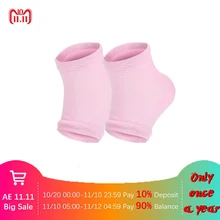 1 пара дышащий отбеливания отшелушивающие гель-содержащие спа-носки Увлажняющий Гель Пятки Защитные носки