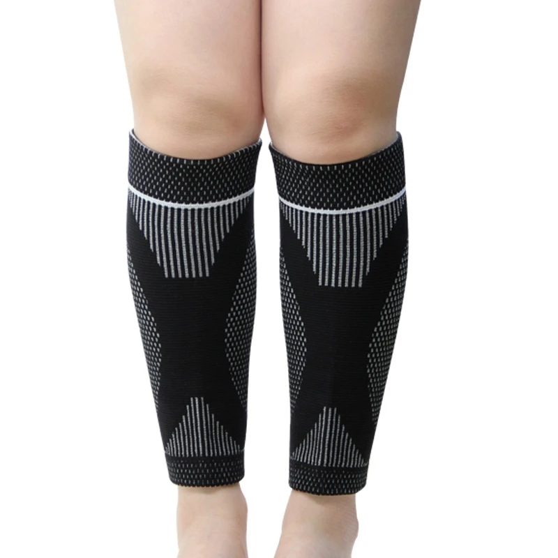2 предмета тендинит артрит предотвратить теленок рукава Sokcs Knit Running дышащая щитки