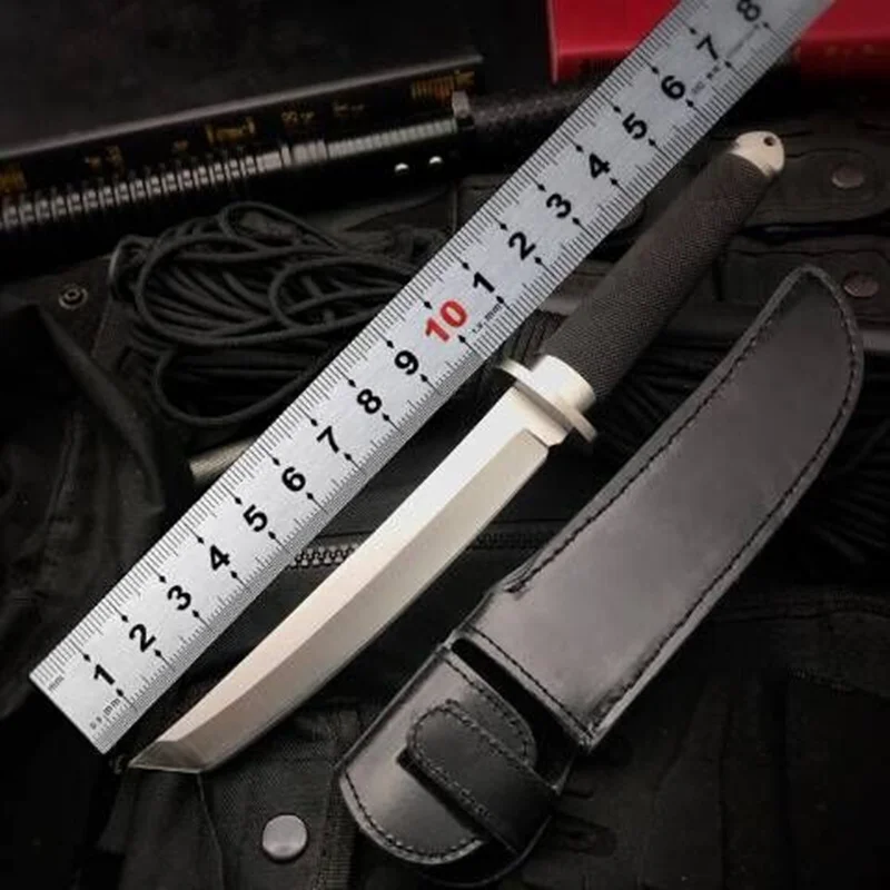 High Hardness Fixed Blade Tactical Knife Outdoor Tanto Hunting Knifes Survival Gear Straight Knives Combat Katana Camping Tools High Hardness Fixed Blade Tactical Knife Outdoor Tanto Hunting Knifes Survival Gear Straight Knives Combat Katana Camping Tools