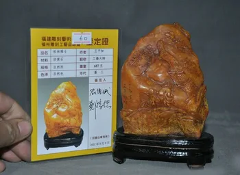 

wedding decoration Tianhuang shoushan stone hand-carved Maple tree old man statue seal Stamp signet