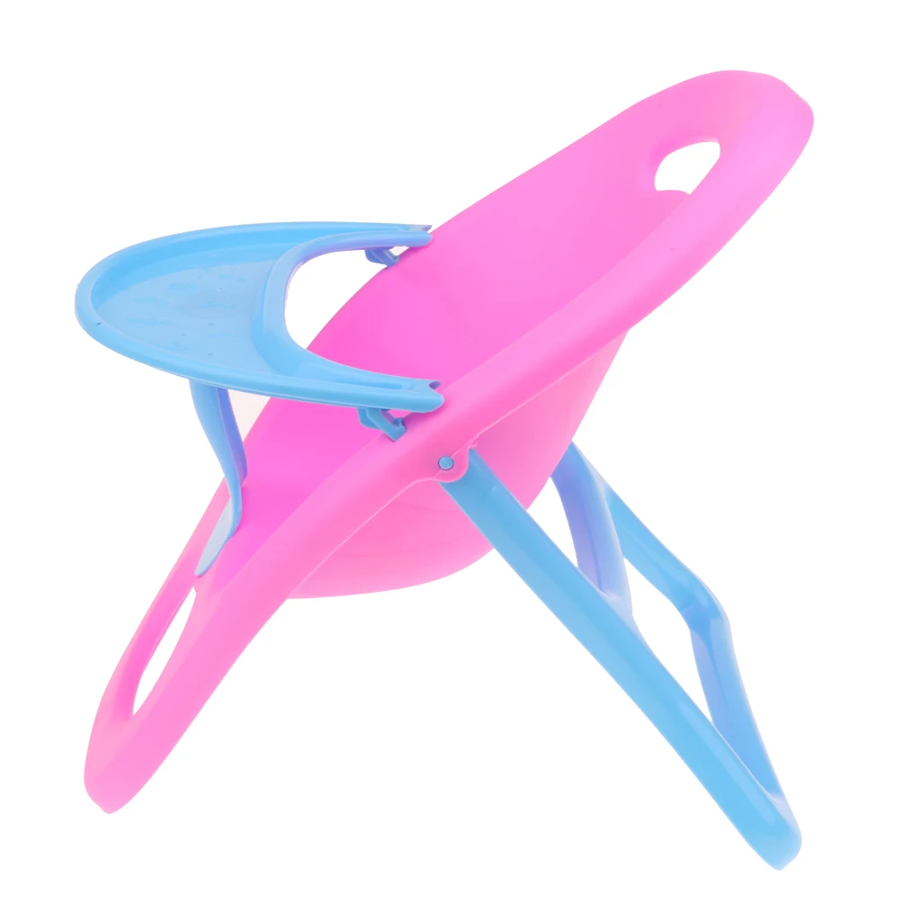 

Lovely Plastic Dining Highchair Baby Supplies for 9-11inch Reborn Doll MellChan Doll Accessories