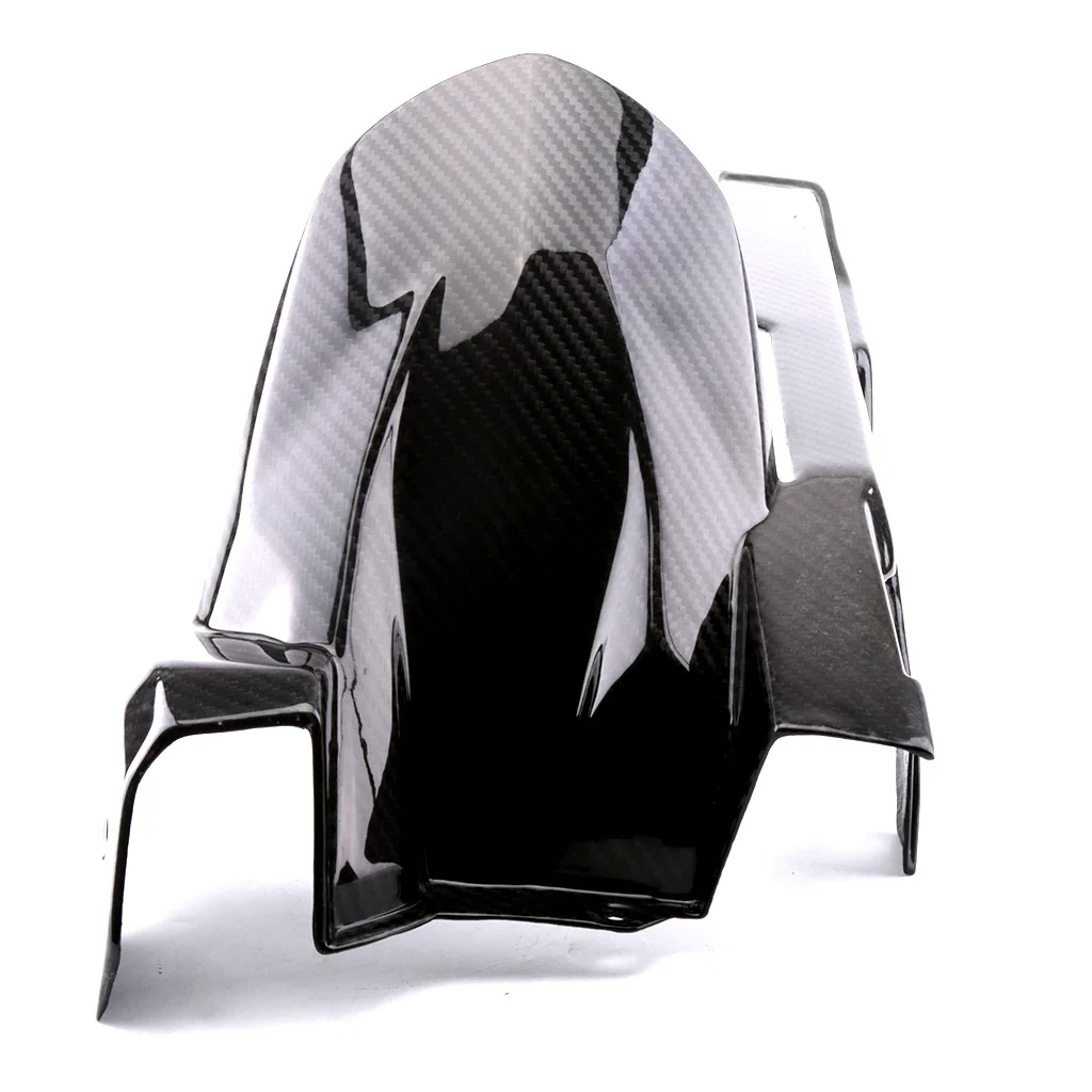 For Kawasaki Ninja 400 2018 2019 Real Carbon Fiber Rear Fender Splash Mud Dust Chain Guard Mudguard Protector Fairing Motorcycle Accessories