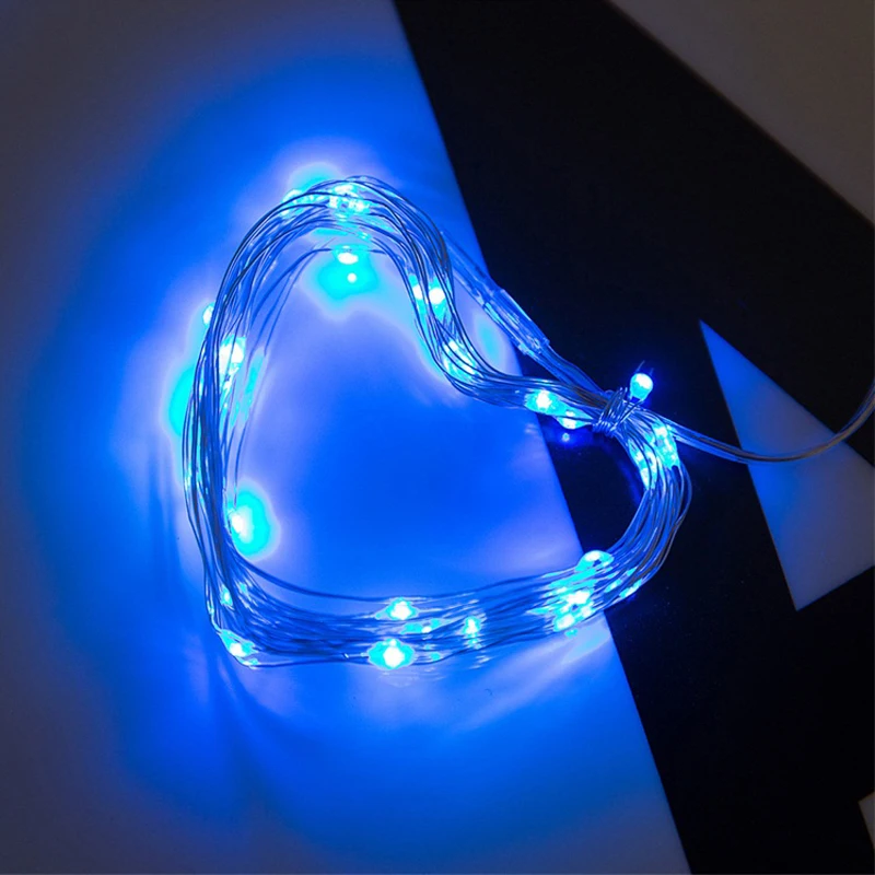2 Silver Wire LED String lights Holiday lighting Fairy Garland For Christmas Tree Wedding Party Decoration LED Starry String light