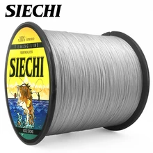 SIECHI 8 ткет очень прочный рыболовный провод PE оплетка 20 30 40 50 60 88LB Linha de Pesca серый Multifilamento для ловли карпа
