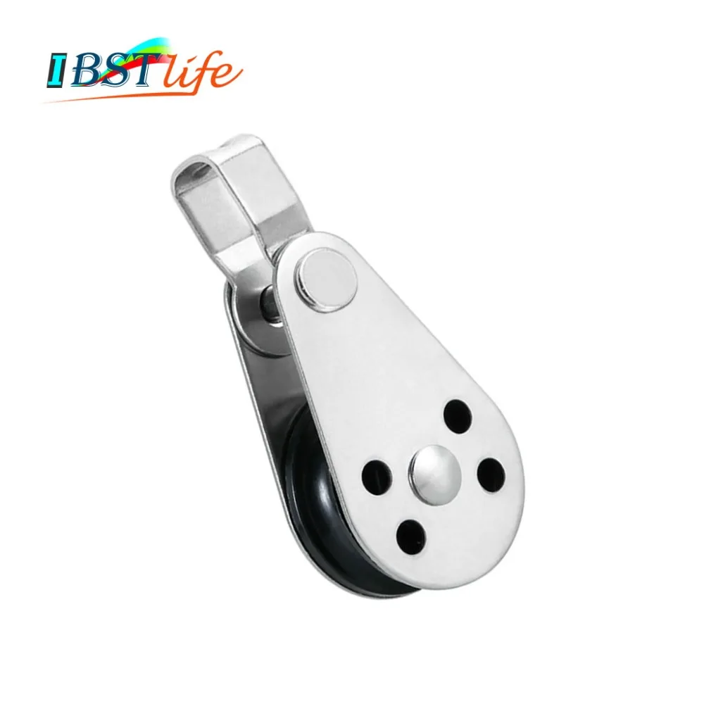 

Stainless Steel 316 Pulley Blocks Rope Runner Kayak Boat Accessories Canoe Anchor Trolley Kit for 2mm to 8mm Rope