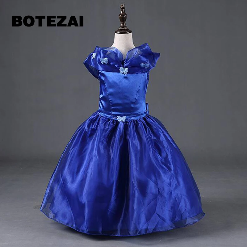 

Casual cartoon baby clothes Cinderella princess purple fluffy clothes large petal princess Sophia Free Shipping