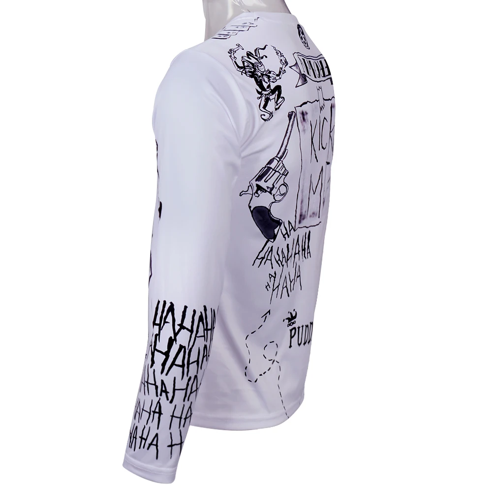 Suicide Squad Men's Compression T-Shirt Harley Quinn Joker Deadshot Raglan 3D Printed Long Sleeve Tops Tee Halloween Party Prop (6)