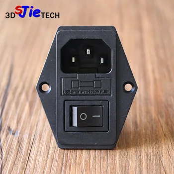 

1pcs 3 in 1 Fuse Power Supply Socket For MKbot Ultimaker 15A