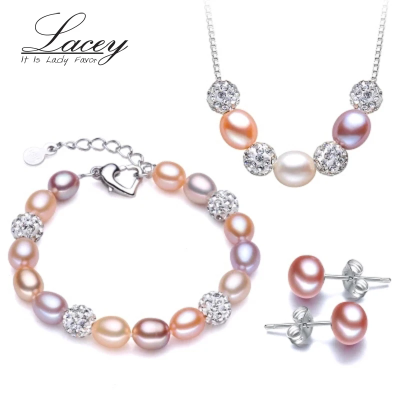 Wedding freshwater pearl jewelry sets women,multi natural pearl jewelry 925 sterling silver girlfriend mom birthday best gift Wedding freshwater pearl jewelry sets women,multi natural pearl jewelry 925 sterling silver girlfriend mom birthday best gift