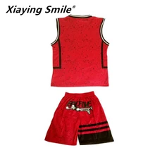 Детские баскетбольные наборы для мальчиков, Молодежные баскетбольные майки, спортивные комплекты, Детская форма для бега с v-образным вырезом, можно настроить любые логотипы