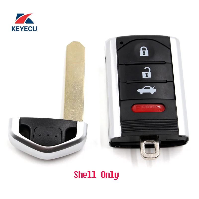 KEYECU Replacement Unuct Remote Car Key Shell Case Fob 3+1 Button for
