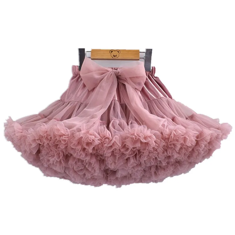 

Baby Girls Tutu Skirt Fluffy Children Ballet Kids Pettiskirt Baby Girl Skirts Big Bow Tulle Party Dance Skirts for Girls Cheap