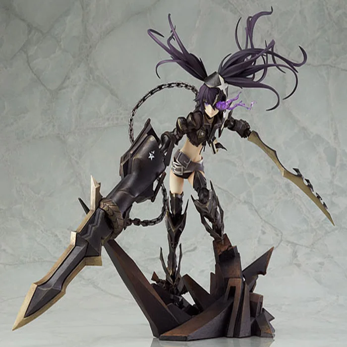 

Cosplay 27cm/10.6'' Boxed INSANE Black Rock Shooter Action Figures Garage Kits Model Toys Free Shipping