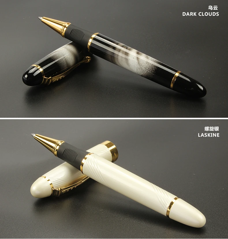 1 шт. Jinhao X450, гладкая Ручка-роллер для письма с 0,7 мм, черные ручки высокого качества с металлическими чернилами для студентов, офисные принадлежности